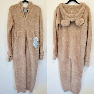 NWT Bearbrick x Gelato Pique Jumpsuit Beige Women Romper OS Pajamas Rare Find